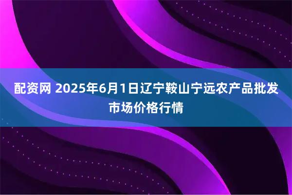 配资网 2025年6月1日辽宁鞍山宁远农产品批发市场价格行情