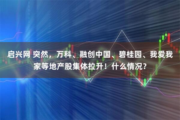 启兴网 突然，万科、融创中国、碧桂园、我爱我家等地产股集体拉升！什么情况？